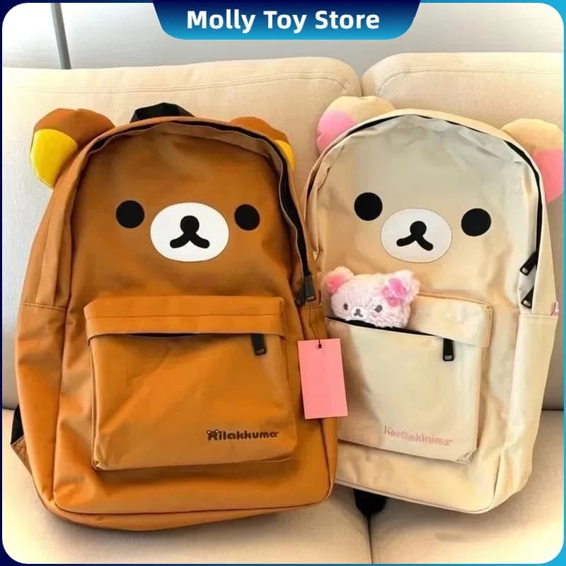 Duży plecak szkolny Rilakkumas w stylu Kawaii 🐻